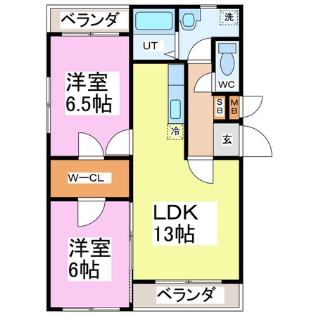 グレイスコートの物件間取画像